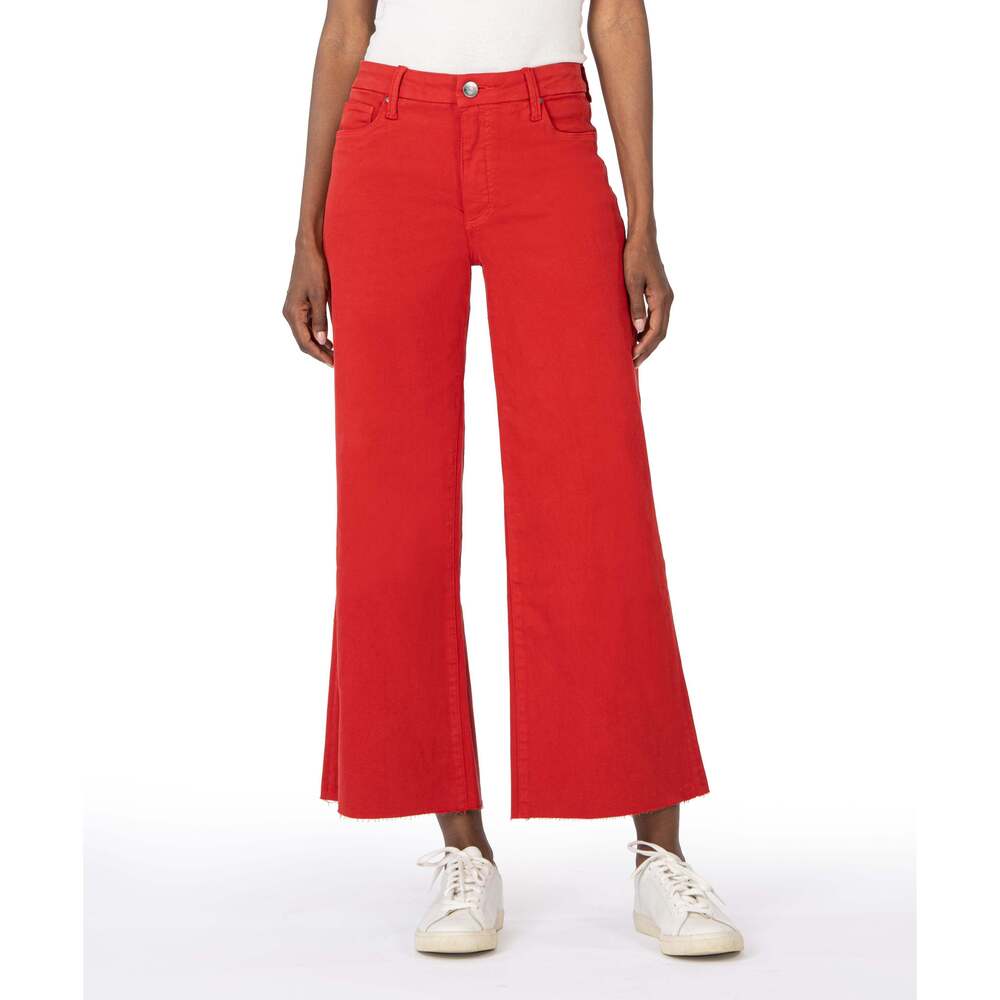 Kut from the Kloth Meg High Rise Wide Leg Size 1212 / Fire